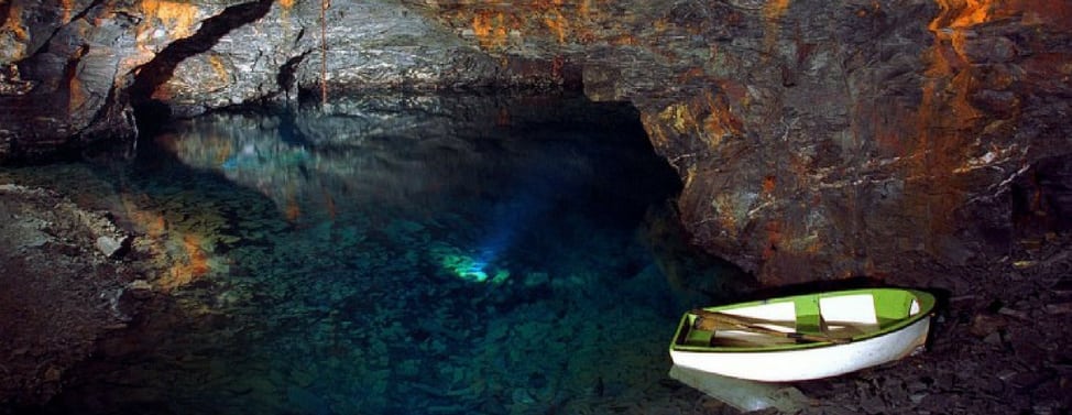 Carnglaze Caverns in Cornwall